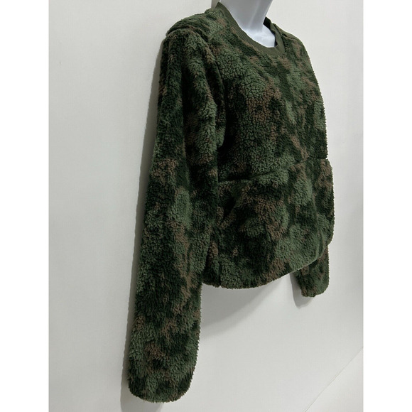 Prana Polar Escape Sweatshirt Fleece Camo Crewneck Womens Size Small - Picture 5 of 13